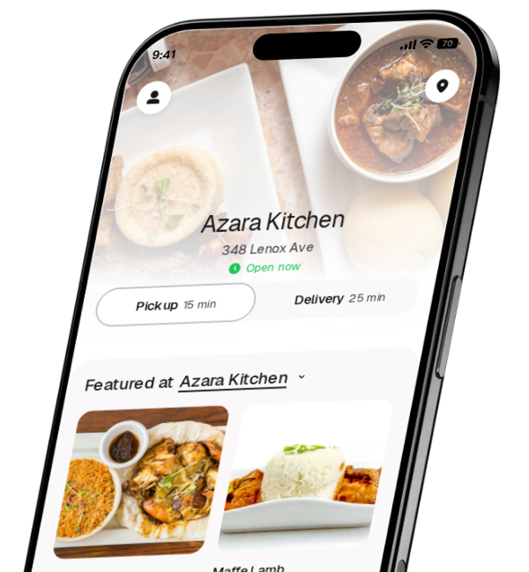 Azara Kitchen app preview